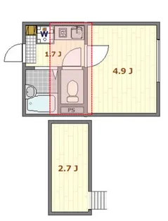 ノーザンロード五反野【3階】の間取り
