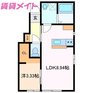 RAMBLE A棟【1階】の間取り