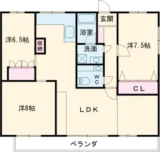 安永ハウス【3階】の間取り