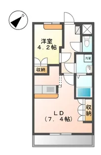 アシューレB【2階】の間取り