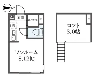 マルバ上板橋【1階】の間取り