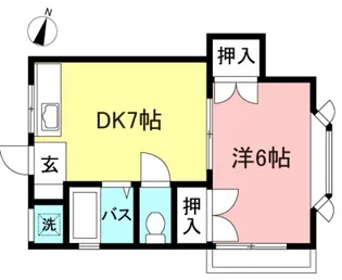 コーポ豊川【2階】の間取り