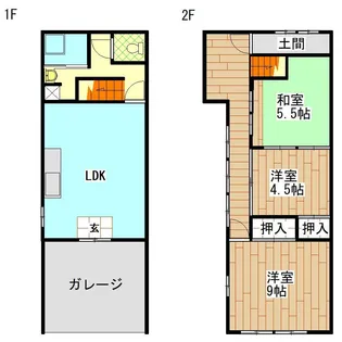 福島県喜多方市字前田上【一戸建】の間取り