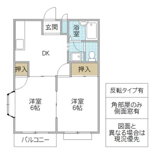 エルディム磯崎【1階】の間取り