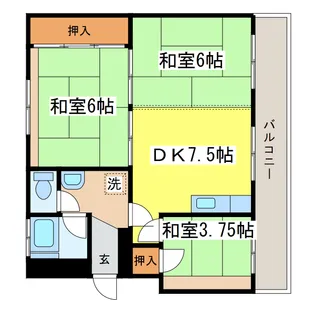 カーサグランデ【2階】の間取り