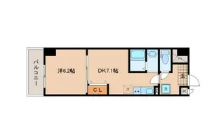 アスコット薬師堂駅前【5階】の間取り