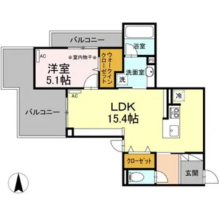 CLASS GRACA【3階】の間取り
