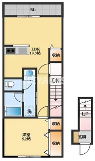 ソラハウス植松【2階】の間取り