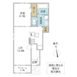 M・フォルモント【1階】の間取り