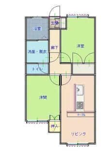ポートタウン大津【2階】の間取り