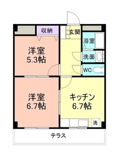エクセルコート【1階】の間取り