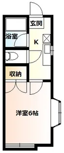 コーポNSX【1階】の間取り