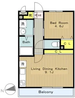 メゾンクレール(相原町)【3階】の間取り