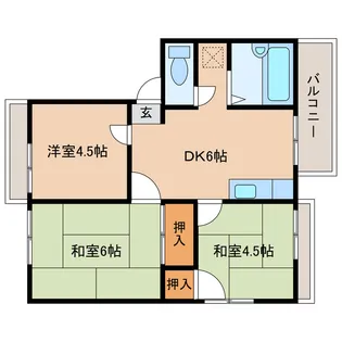 レピュート戸高【2階】の間取り