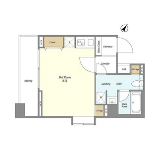 メルヴェーユ日本橋浜町【10階】の間取り