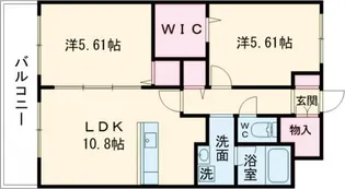 新潟県新潟市江南区城山3【マンション】の間取り