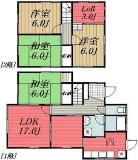 千葉県市原市北国分寺台3【一戸建】の間取り