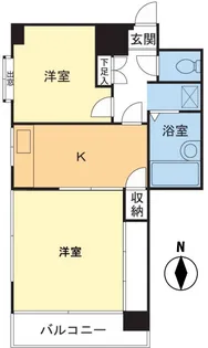 サントピヤマンション【6階】の間取り