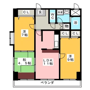 ロイヤルメゾン林【3階】の間取り