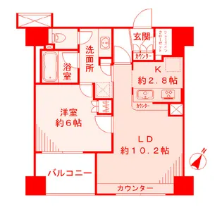 BELISTA横浜【4階】の間取り