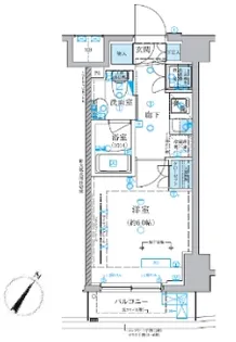 ベルシード横濱南太田【4階】の間取り