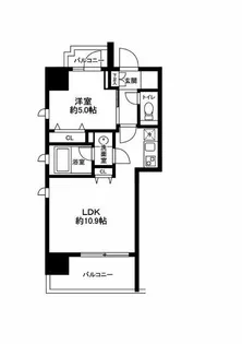 南麻布パークハイツ【11階】の間取り