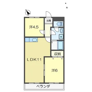 ヒルトップハイム【2階】の間取り