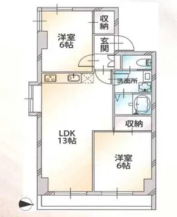 ハビテ葛西【6階】の間取り