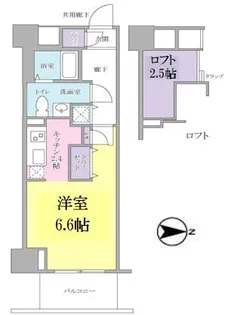 東京都品川区東品川1【マンション】の間取り