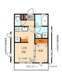 1LDKの間取り画像