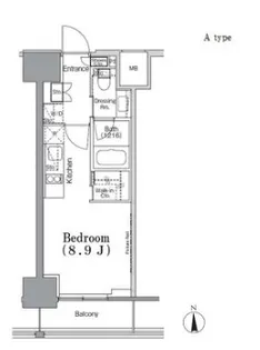 東京都千代田区飯田橋2【マンション】の間取り
