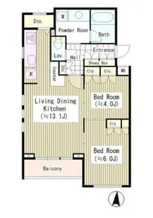 エル・セレーノ南麻布【3階】の間取り