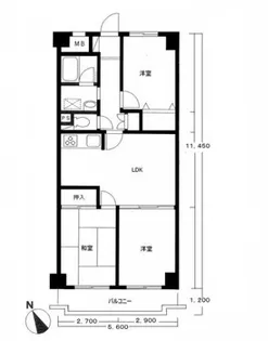 東京都練馬区大泉学園町2【マンション】の間取り