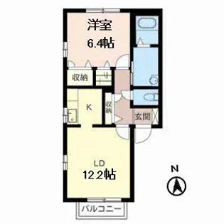 グリュック タカラ【2階】の間取り