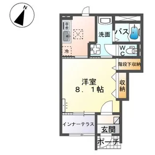 ベルフィオーレ【1階】の間取り