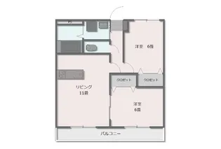 マリベール夏田【1階】の間取り