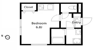 bluepalette赤羽弁天通り【2階】の間取り