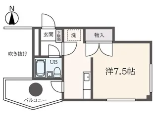 ビューラー堀之内【3階】の間取り