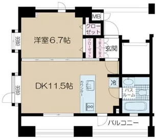ステージグランデ文京大塚【7階】の間取り
