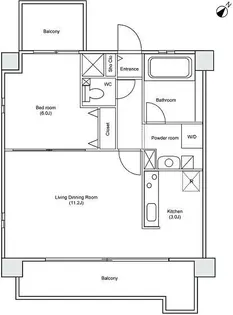 ベルペトラ【7階】の間取り