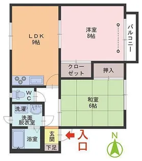 ネオハイム丸山【2階】の間取り