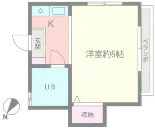 ホワイトコート田奈【2階】の間取り