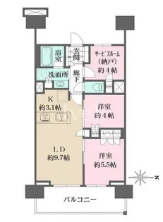 東京都江東区亀戸9【マンション】の間取り