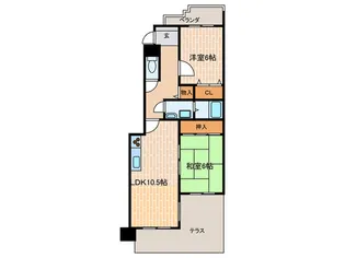 ピカソ平野【1階】の間取り