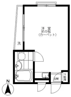 ハイシティ北千束【2階】の間取り