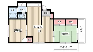 大阪府豊中市寺内1【マンション】の間取り
