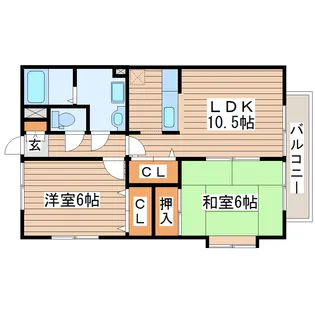 プレールI【1階】の間取り