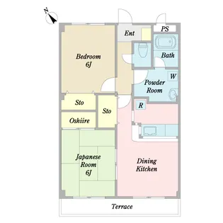 ヴァン・クレール【1階】の間取り