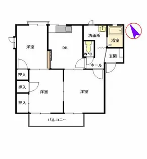 クレール新春日 B棟【2階】の間取り