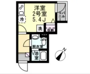 ベイルーム妙蓮寺【2階】の間取り